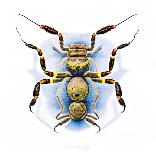 scorpion spider tattoo design idea