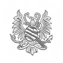 Marine Corps emblem with a twist tattoo design idea