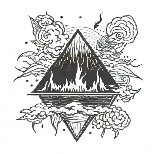 "Yeah you can hurt me I don’t care, yeah you can burn me 바로 네게서 달아나는 저들과는 달리 널 감싸줄게 like a volcano" words on a volcano tattoo design idea
