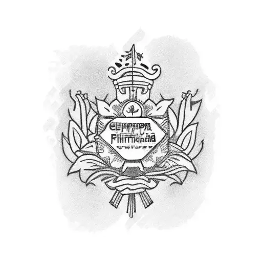 how to represent my grandma that would represent the Philippines & her birthday on valentines day tattoo design idea