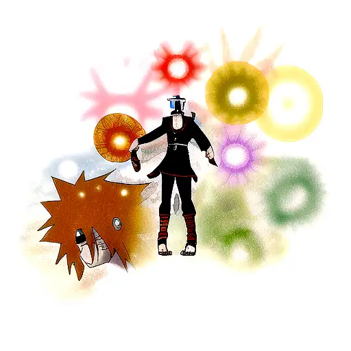 Naruto 6 path with minato tattoo design idea