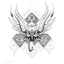 aztec eagle tribal design tattoo design idea