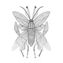 grasshopper tattoo design idea