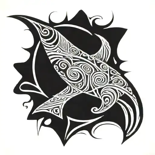 Blanket ray tattoo design idea