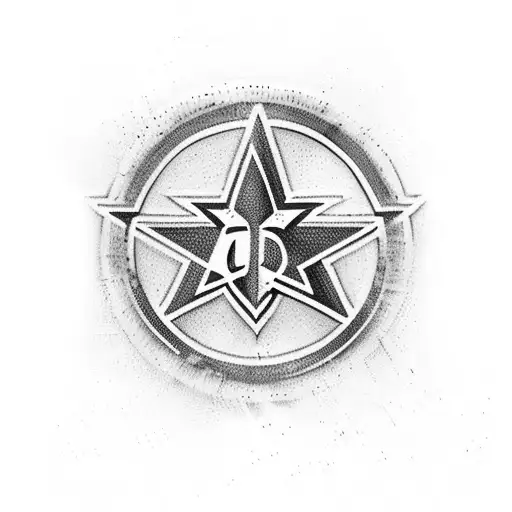 Combine the Dallas Cowboys and Vancouver Canucks logos in a unique way tattoo design idea