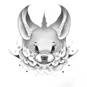 head in the clouds tattoo design idea