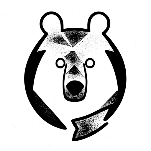 alpha Omega bear tattoo design idea