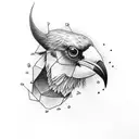 full calf wrap that includes crows, rubriks cube  tattoo design idea