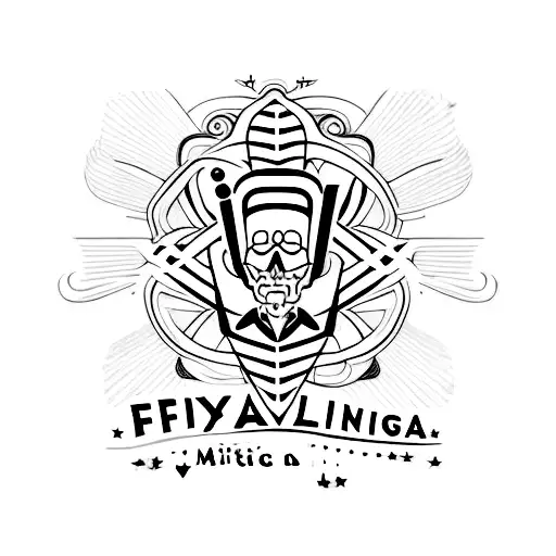 frase VIDA MAGA tattoo design idea