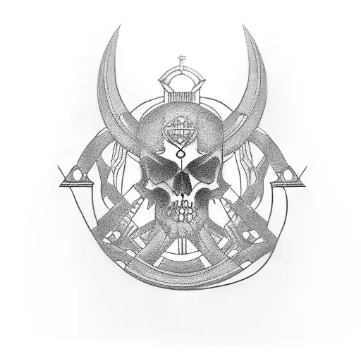 Greek underworld tattoo design idea