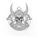 Greek underworld tattoo design idea