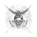 Greek underworld tattoo design idea