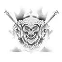 Greek underworld tattoo design idea