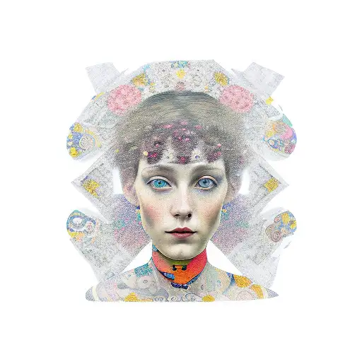 tatto inspired by the painter Gustav Klimt tattoo design idea