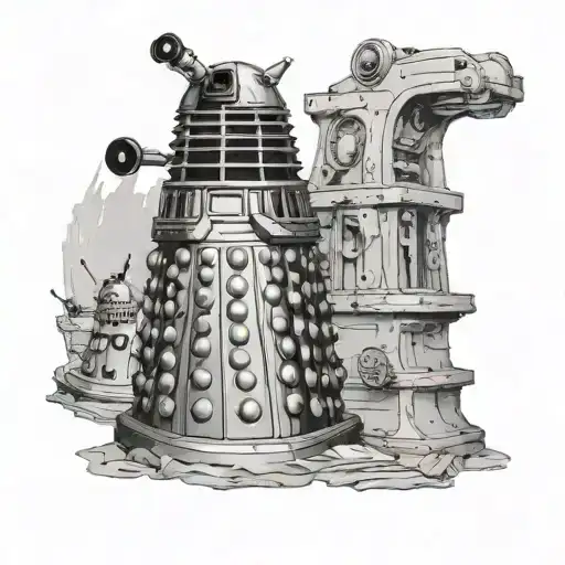 Create Dalek's text: I'm tired of the dead worshipers tattoo design idea