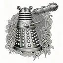 Create Dalek's text: I'm tired of the dead worshipers tattoo design idea