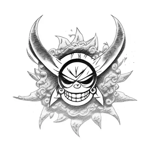 Gear 5 luffy tattoo design idea