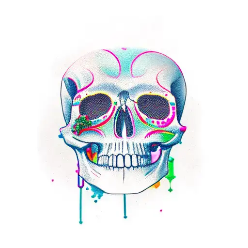 mexican skull tattoo design idea