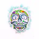 mexican skull tattoo design idea