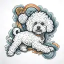 Bichon Frise tattoo design idea