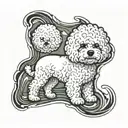 Bichon Frise tattoo design idea
