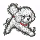 Bichon Frise tattoo design idea