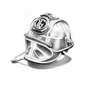 firefighter helmet 78 tattoo design idea