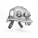 firefighter helmet with number 78 tattoo design idea
