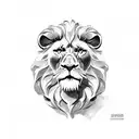 dutch lion tattoo design idea
