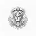 dutch lion tattoo design idea
