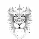 dutch lion tattoo design idea