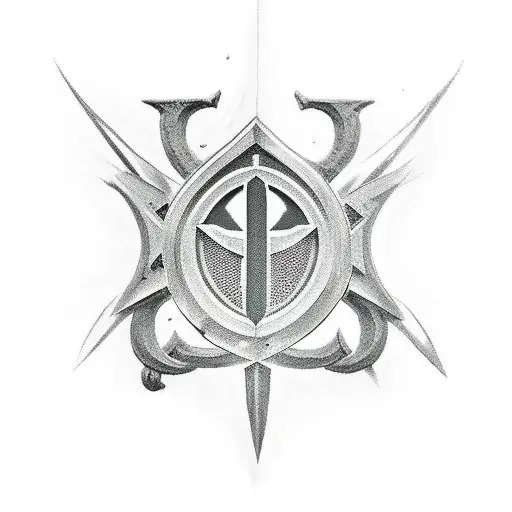 knight templar tattoo design idea