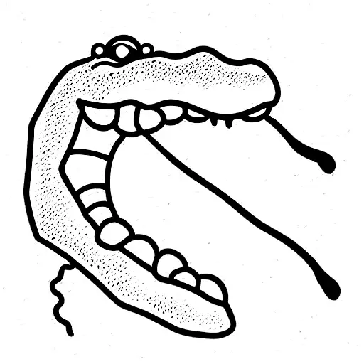 alligator  tattoo design idea