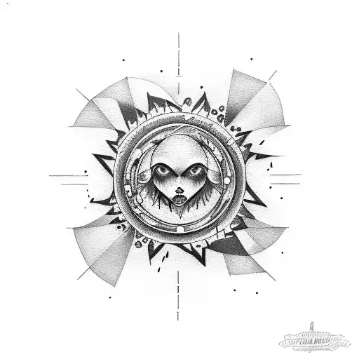 sunshine tattoo design idea