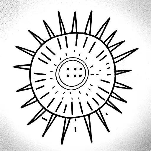 sunshine tattoo design idea