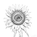 sunflower and sunshine tattoo design idea