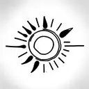 sunshine tattoo design idea