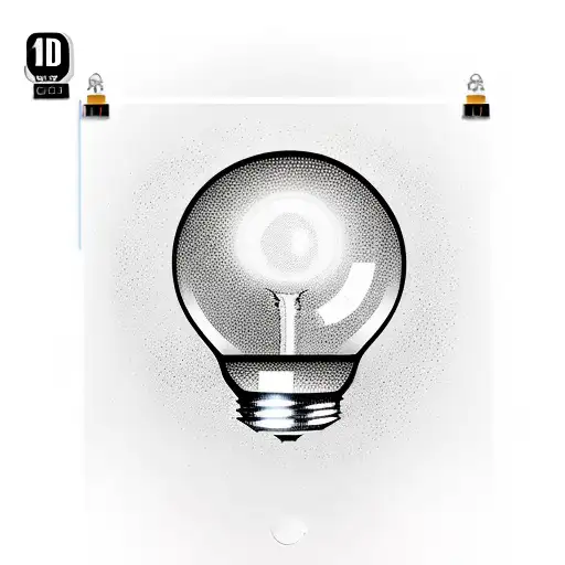 light bulb shattering and letting out the light tattoo design idea