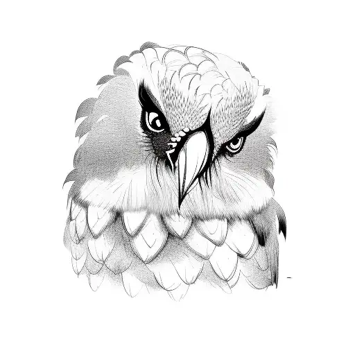 persian Bearded vulture tattoo design idea