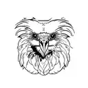 persian Bearded vulture tattoo design idea