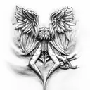 good omens tattoo design idea