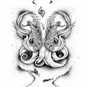 good omens tattoo design idea