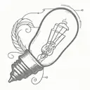 light bulb Matthew 5:16  tattoo design idea