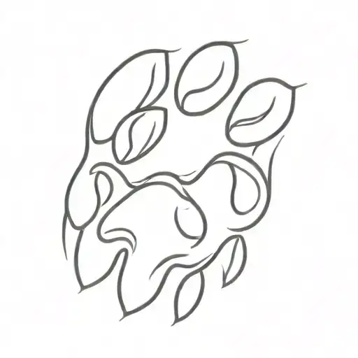 dog paw print memorial tattoo tattoo design idea