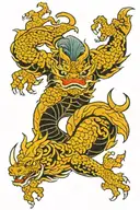 Yama tattoo design idea