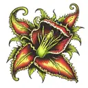 venus flytrap tattoo design idea