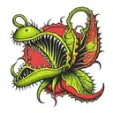 venus flytrap tattoo design idea