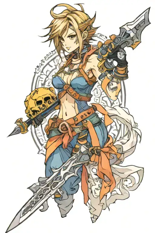 final fantasy 10 tattoo design idea