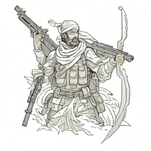 soldier of god  tattoo design idea