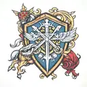 christian crusader  tattoo design idea